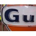 Original Gulf Porcelain Animated Neon Sign 72" Diameter 